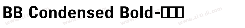 BB Condensed Bold字体转换